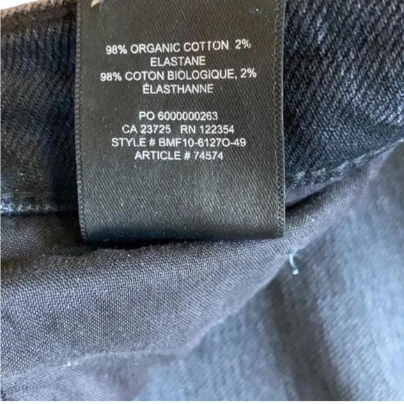 Denim Forum Aritzia size 25 Yoko High Rise jean in Black - Picture 6 of 8